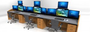 NOC control room furniture rendering
