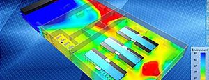 Hot and cold spot illustration of data center monitoring