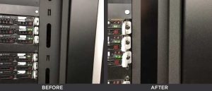 MagSeal strip on server before after