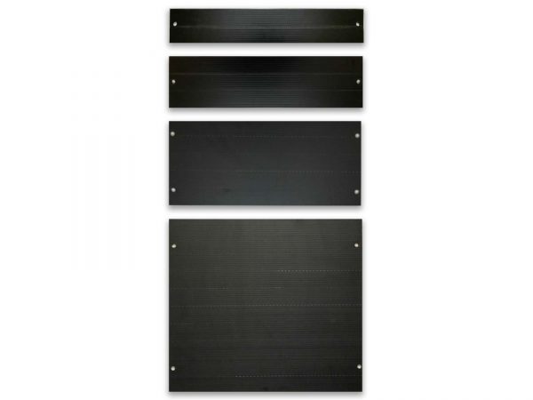 Multiple Black Blanking Panels for Data Center Servers
